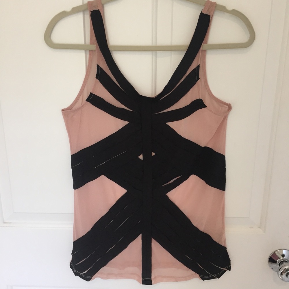 Urban Outfitters Blush Mesh Top